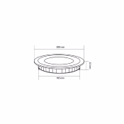 Downlight rond argenté 