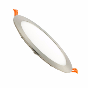 Downlight rond argenté 