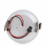 Downlight rond argenté