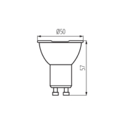 Ampoule GU10 IQ LED 120°