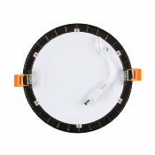 Downlight rond noir 