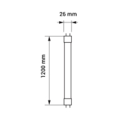 Tube LED T8 Glass 120cm