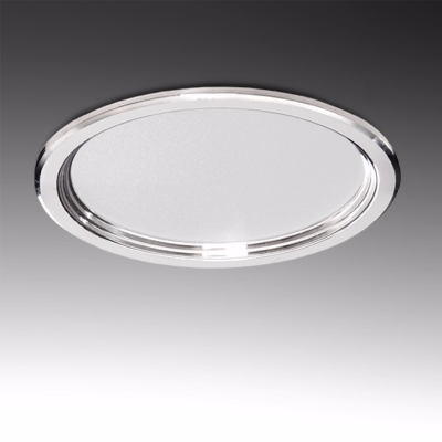 Downlight rond argenté